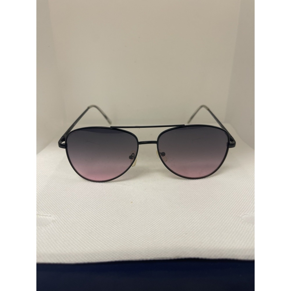 Black Aviator Sunglasses Grey Lens D-20